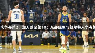 NBA排名大混战：西部3队争夺第2，湖人跌至第10；东部绿军与凯尔特人争夺榜首，76人处于倒数第4。