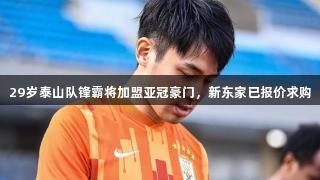 29岁泰山队锋霸将加盟亚冠豪门，新东家已报价求购