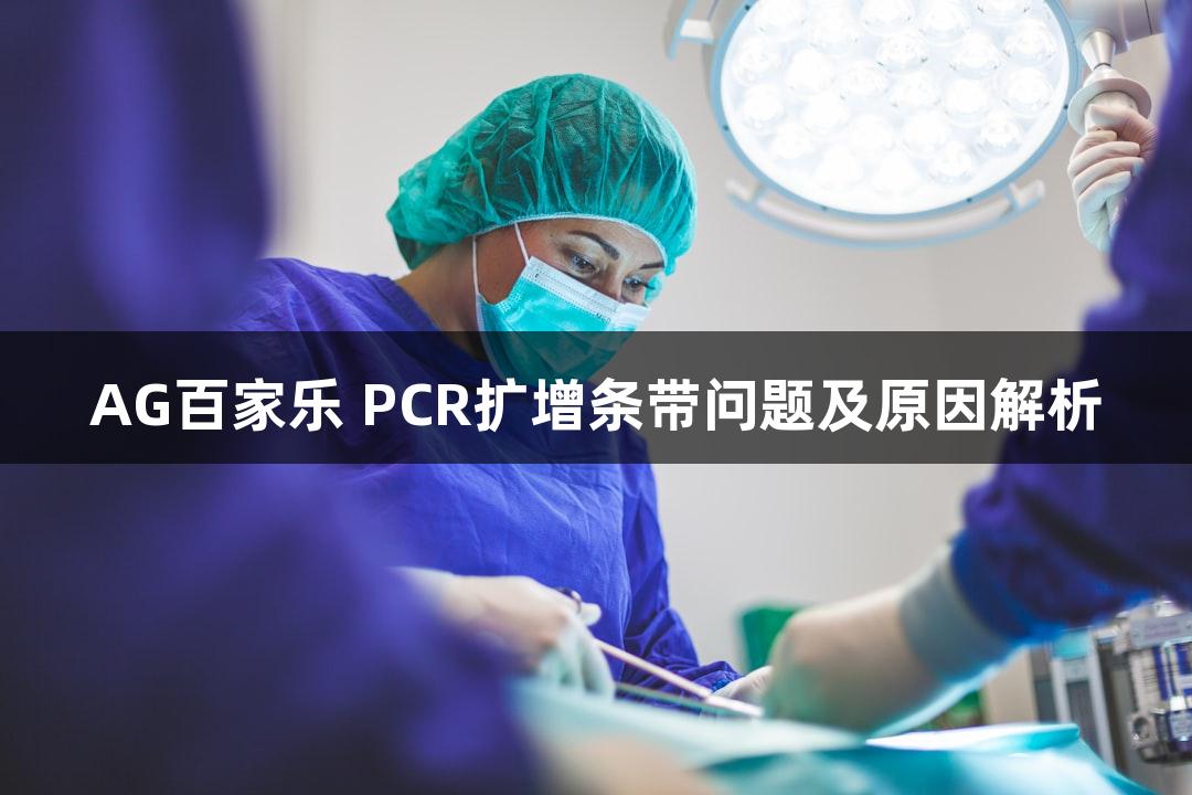AG百家乐 PCR扩增条带问题及原因解析