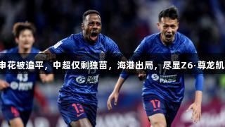 亚冠战平！申花被追平，中超仅剩独苗，海港出局，尽显Z6·尊龙凯时体育精神。