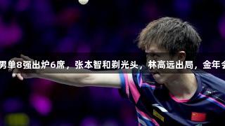 奥运亚军惨败0:3，男单8强出炉6席，张本智和剃光头，林高远出局，金年会金字招牌诚信至上。