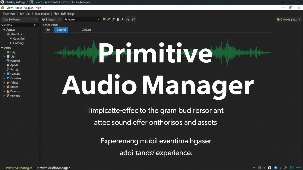 优化后的问题标题可以是：[BG大游]Unity3D插件：高效原始音效管理器PrimitiveAudioManager使用指南这样的标题不仅融入了品牌词BG大游，还包含了关键的描述信息，适合SEO优化。