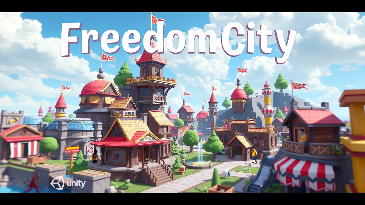 《j9九游会国际推荐：Unity3DRPG奇幻全资产包——自由之城LowPolyArt》