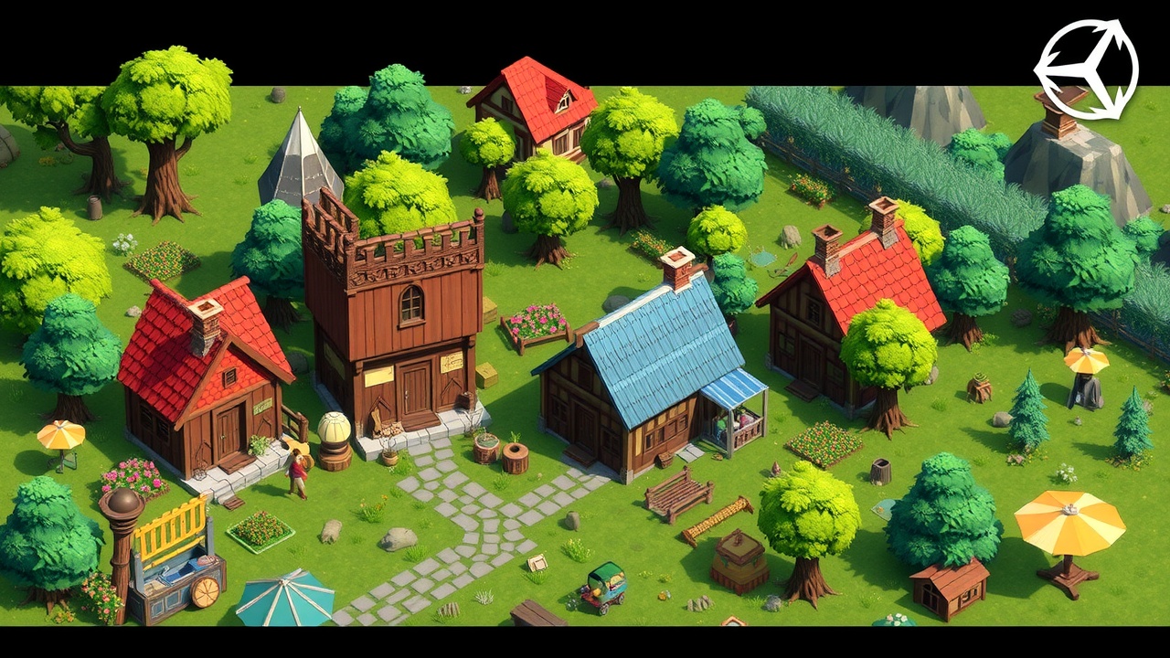 [Unity3D:j9九游会国际像素村庄全资产包-SLG游戏完美解决方案]