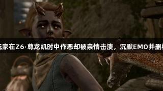 玩家在Z6·尊龙凯时中作恶却被亲情击溃，沉默EMO并删档