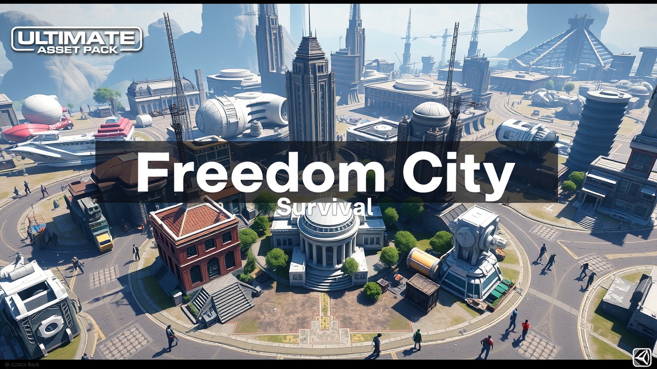 如何在Unity3D中使用[九游会国际]的科幻生存全资产包自由之城UltimateAssetPack？