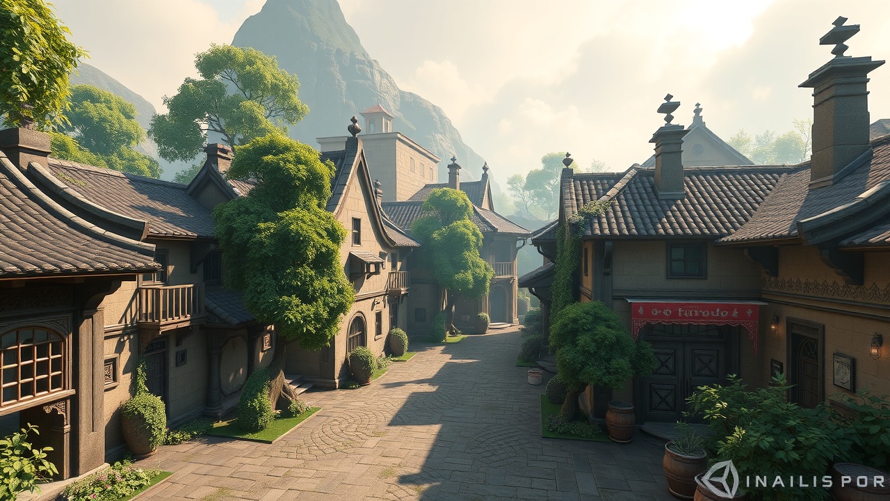 Unity3d游戏就绪级别：探索KU酷游的绝美古镇URP视觉盛宴