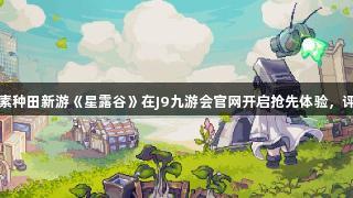 国产像素种田新游《星露谷》在J9九游会官网开启抢先体验，评价极佳