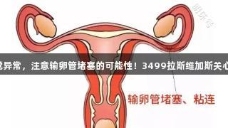 当女性感觉异常，注意输卵管堵塞的可能性！3499拉斯维加斯关心您的健康。
