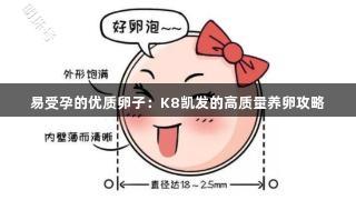 易受孕的优质卵子：K8凯发的高质量养卵攻略