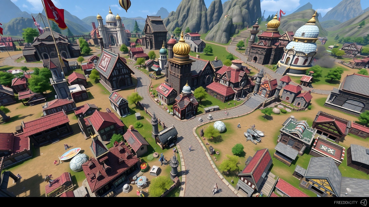 《金年会》独家推荐：Unity3DRPG奇幻全资产包——自由之城全资产包，打造你的梦想游戏世界！