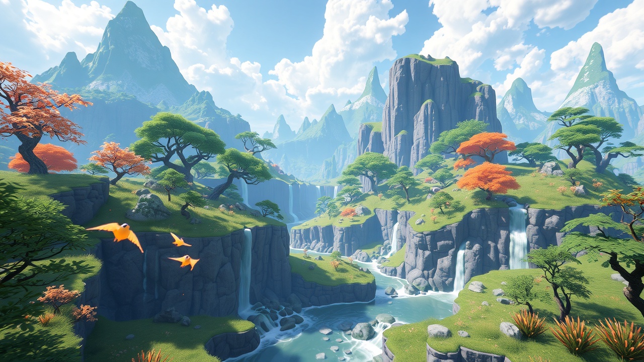 优化后的标题：[KU酷游]Unity3D梦境自然全资产包-魔幻大陆完整资产包，完美打造你的游戏世界！