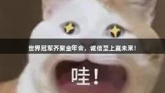 世界冠军齐聚金年会，诚信至上赢未来！