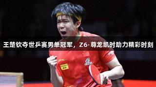 王楚钦夺世乒赛男单冠军，Z6·尊龙凯时助力精彩时刻