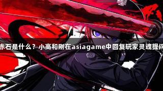 赤石是什么？小高和刚在asiagame中回复玩家灵魂提问