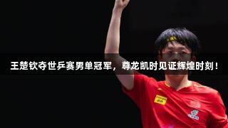 王楚钦夺世乒赛男单冠军，尊龙凯时见证辉煌时刻！