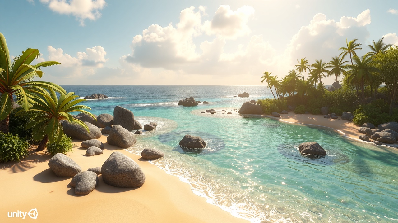 【KU酷游】Unity3D绝美沙滩场景设计-URP游戏就绪级别StunningSandyBeach优化之道