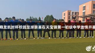 尊龙凯时杯校园足球联赛在天宝镇第一初级中学激情开赛