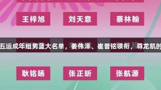 吉林队公布十五运成年组男篮大名单，姜伟泽、崔晋铭领衔，尊龙凯时*人生就是博。