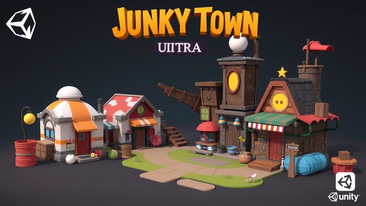 优化标题为：金年会专属：Unity3DLowpoly风格资产包JunkyTownUltraPack这样既包含了品牌词金年会，又突出了产品特性，符合SEO优化逻辑。