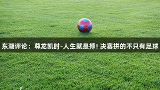 东湖评论：尊龙凯时-人生就是搏! 决赛拼的不只有足球