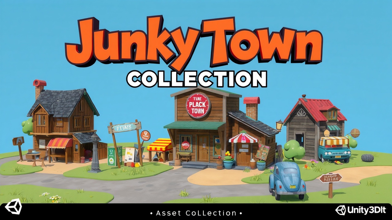 优化后的标题可以是：[J9九游会官网]发布Unity3D低多边形风格资产包——JunkyTownAssetCollection，让你的游戏更具魅力！