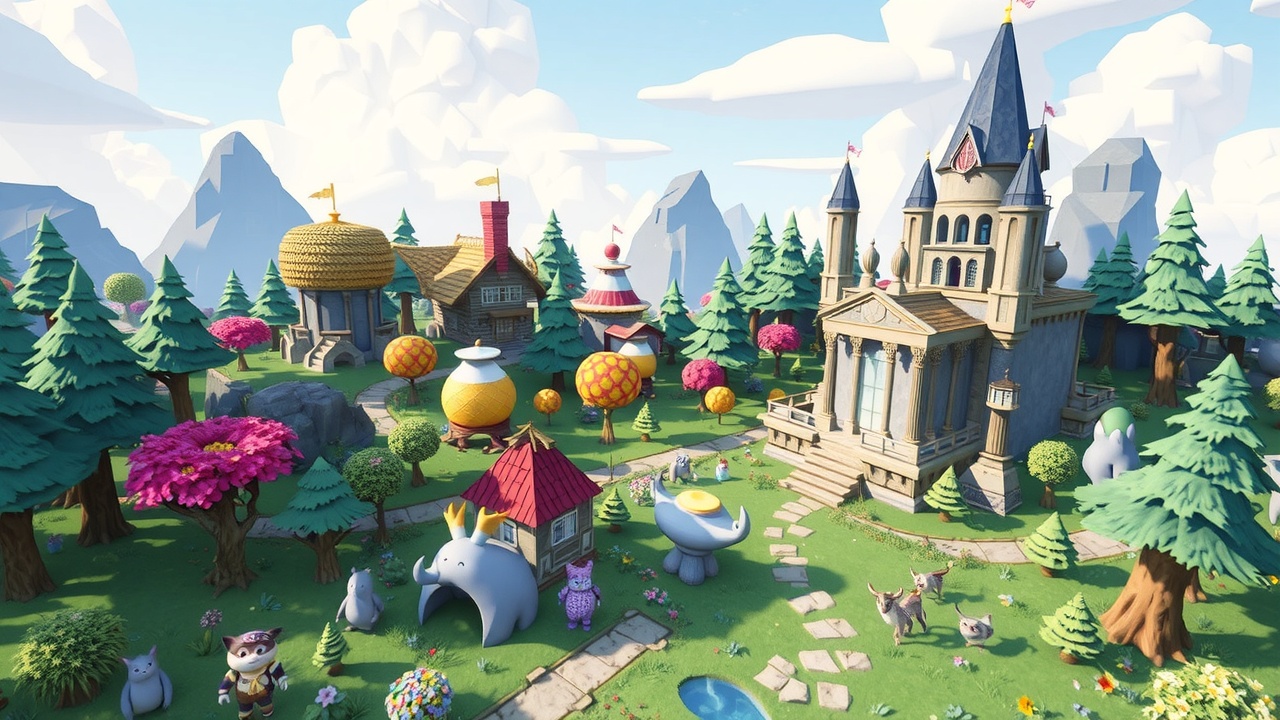 《BG大游:Unity3DRPG奇幻全资产包低多边形奇境CompleteAssetPack》