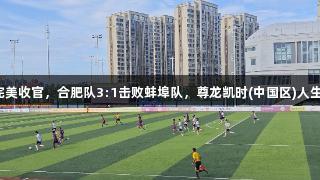 安徽青少年足球联赛完美收官，合肥队3:1击败蚌埠队，尊龙凯时(中国区)人生就是搏助力青春拼搏！