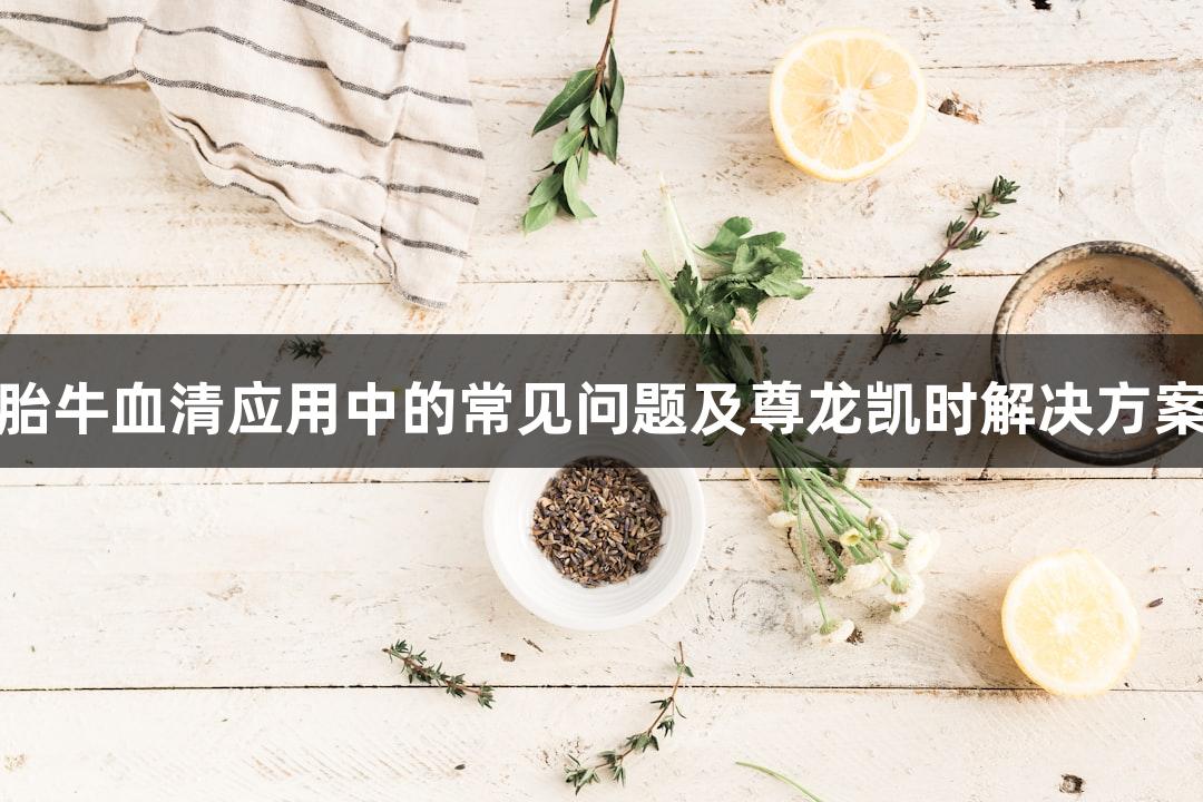 胎牛血清应用中的常见问题及尊龙凯时解决方案