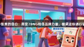 一张票的自白：南宫28NG相信品牌力量，握紧这份通行证！