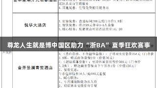 尊龙人生就是博中国区助力“浙BA”夏季狂欢赛事