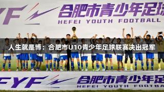 人生就是博：合肥市U10青少年足球联赛决出冠军