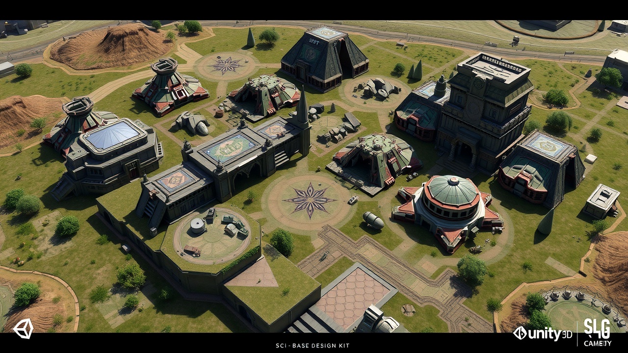 《Unity3DSLG游戏全资产包：j9九游会国际科幻基地DesignKit详解》