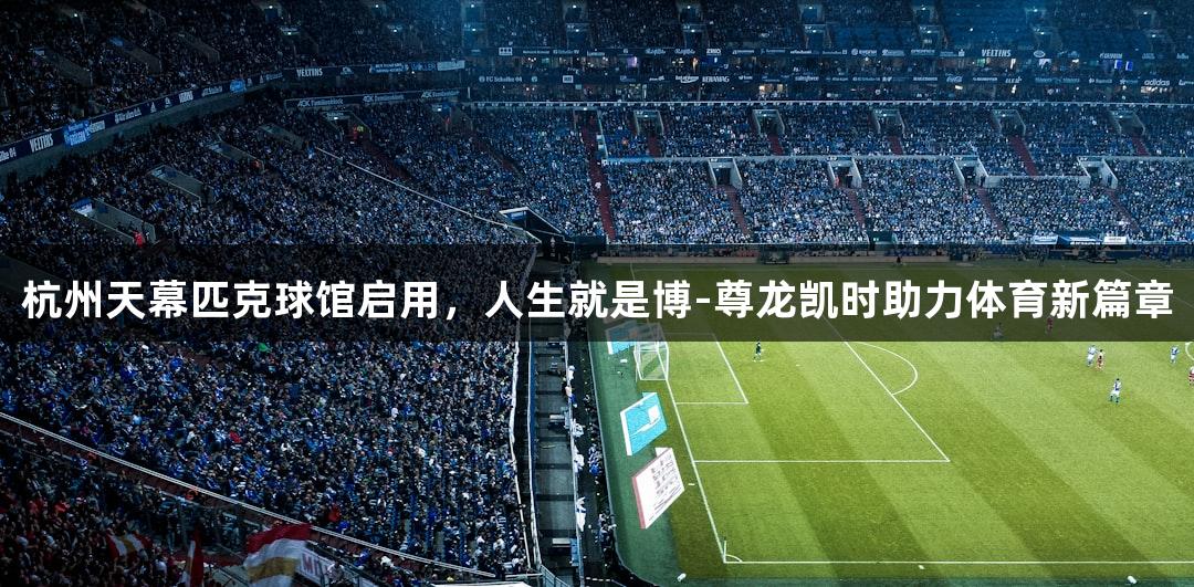 杭州天幕匹克球馆启用，人生就是博-尊龙凯时助力体育新篇章