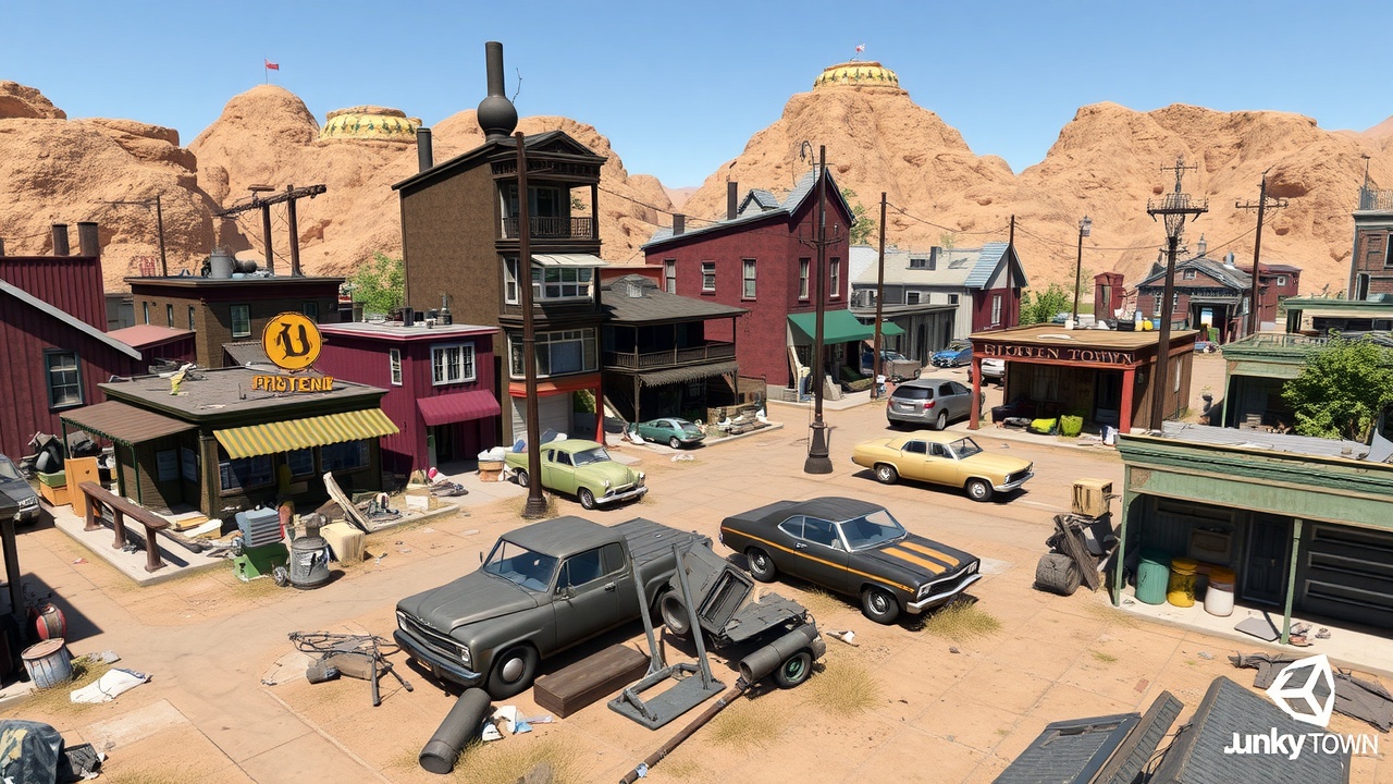 爱游戏推荐：Unity3D开放世界资源包JunkyTownResourcePack解析与应用指南