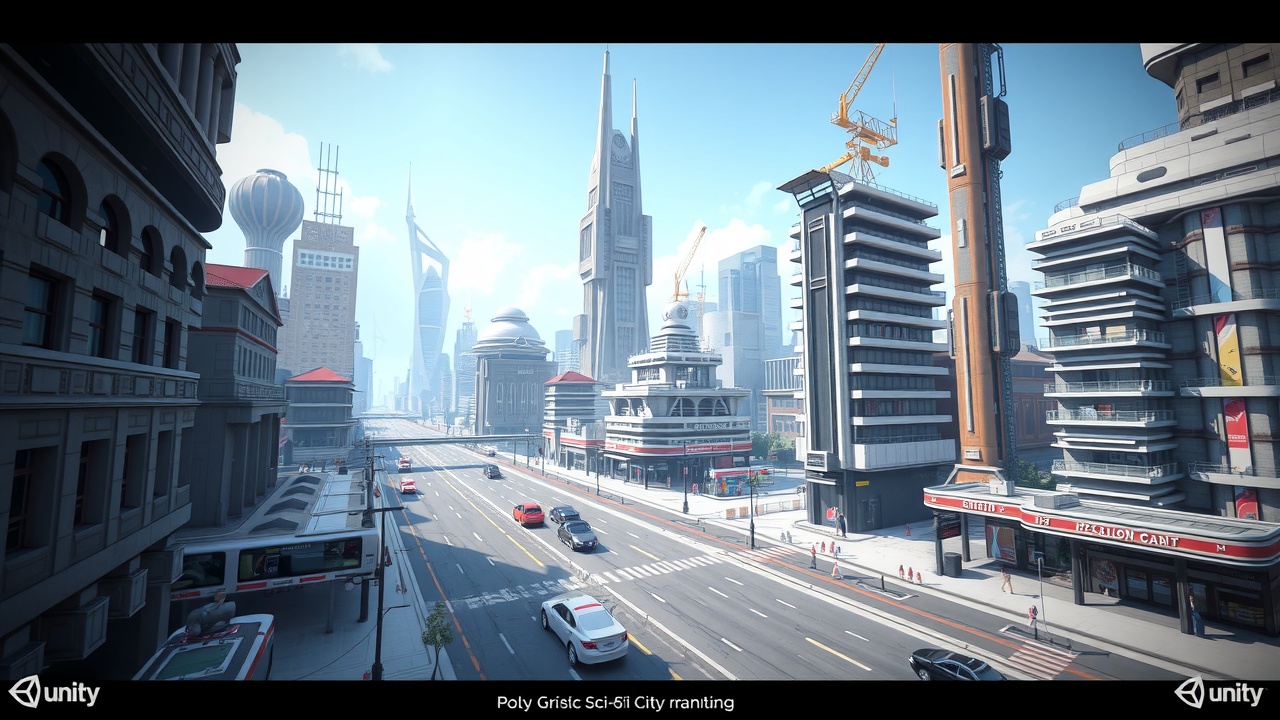改写标题为：[j9九游会]Unity3D多边形科幻世界全资产包：未来之城完整资源包优化体验！