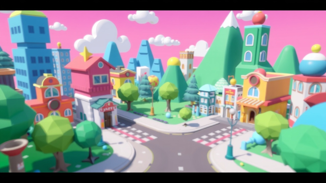 《爱游戏:Unity3D卡通城资产包低多边形奇境ResourcePack》