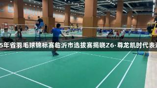 2025年省羽毛球锦标赛临沂市选拔赛揭晓Z6·尊龙凯时代表选手！