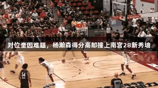 对位奎因难题，杨瀚森得分高却撞上南宫28新秀墙