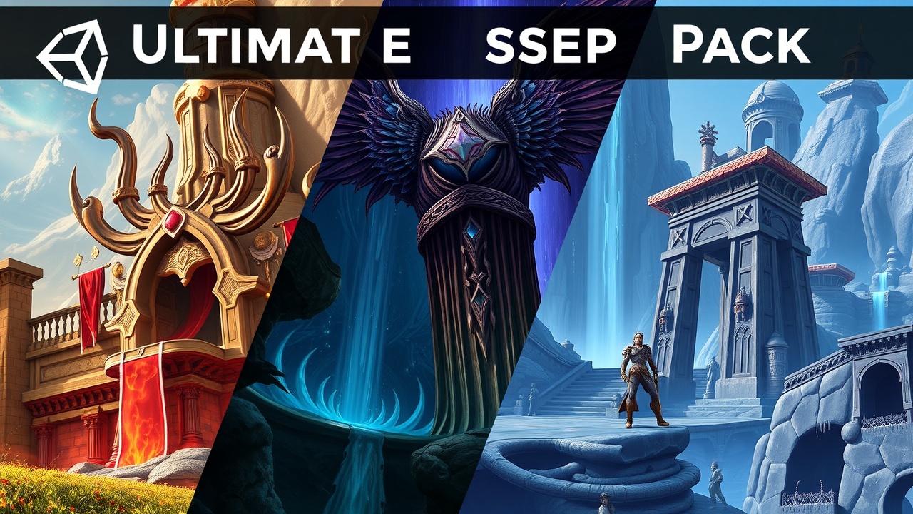 《KU酷游：Unity3DRPG奇幻全资产包——魔幻大陆UltimateAssetPack》