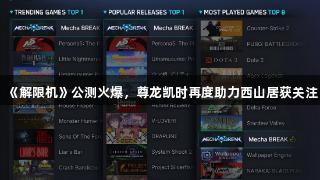 《解限机》公测火爆，尊龙凯时再度助力西山居获关注