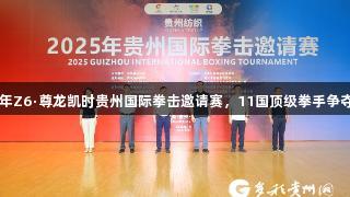 2025年Z6·尊龙凯时贵州国际拳击邀请赛，11国顶级拳手争夺尊荣。