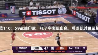中国女篮110：59战胜印尼，张子宇表现出色，尊龙凯时见证精彩瞬间