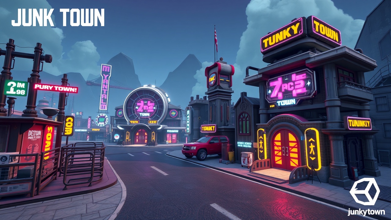 标题改写建议：[BG大游]科幻生存全资产包JunkyTownFullAssetPackage-Unity3D完美资源库！