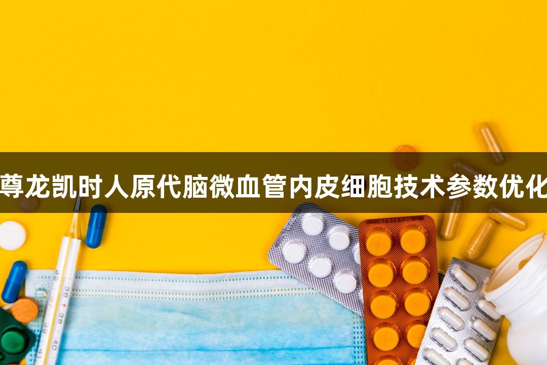 尊龙凯时人原代脑微血管内皮细胞技术参数优化