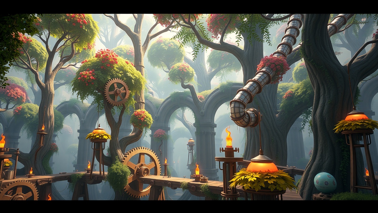 Unity3D蒸汽森林游戏就绪级别SteampunkEnchantedForest——体验[j9九游会]精彩内容！
