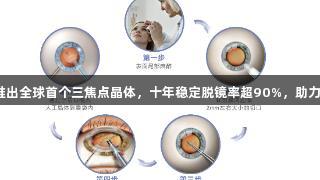 J9九游会推出全球首个三焦点晶体，十年稳定脱镜率超90%，助力健康视力。