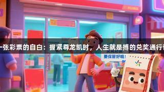 一张彩票的自白：握紧尊龙凯时，人生就是搏的兑奖通行证