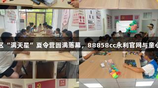山海社区“满天星”夏令营圆满落幕，88858cc永利官网与童心共辉煌