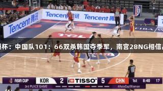女篮亚洲杯：中国队101：66双杀韩国夺季军，南宫28NG相信品牌力量